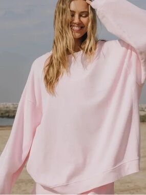 Daily Drills Overzized Unisex Crew Sweatshirt & Unisex Joggers in Cupid Set NWT